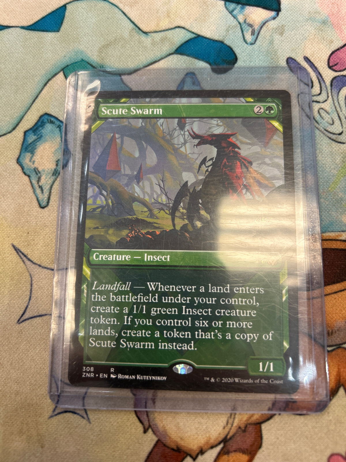 Scute Swarm Full Art Zendikar Rising Full Art 308 Nm