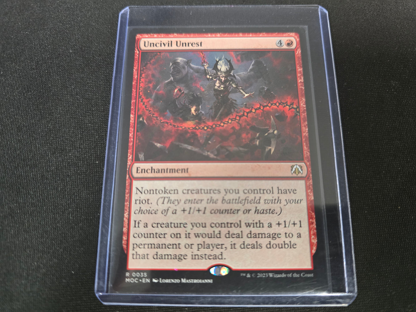 Uncivil Unrest R 0035 Commander: March Of The Machines NM