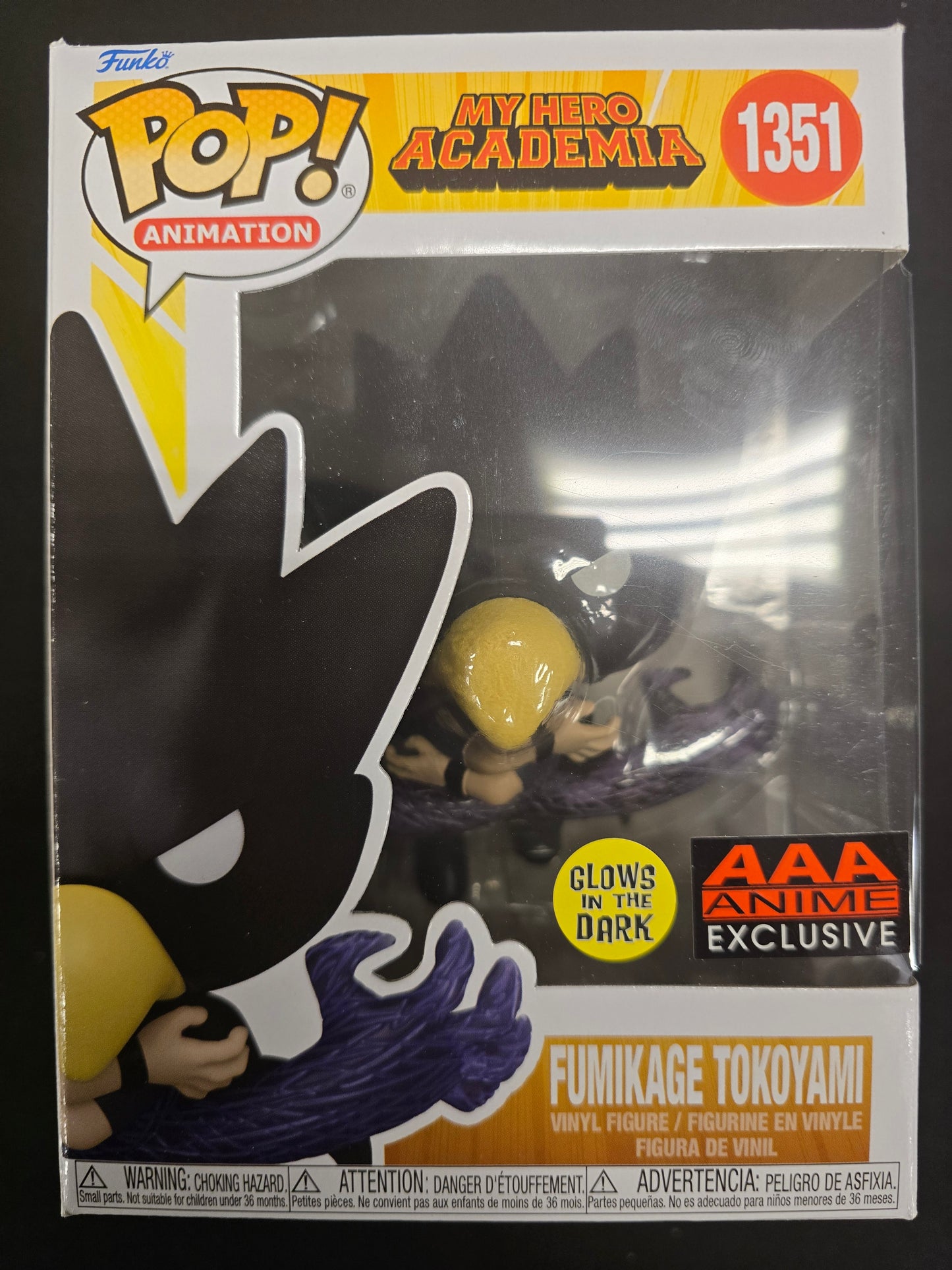 Funko-Pop! My Hero Academia Fumikage Tokoyami #1351 AAA Anime Exclusive