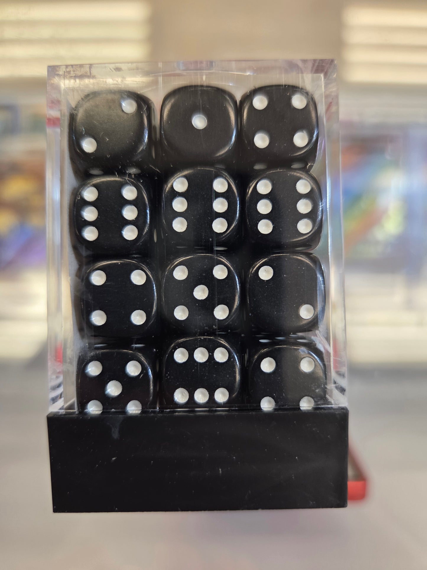 Chessex mini Dice Black/White set of 36 12mm D6