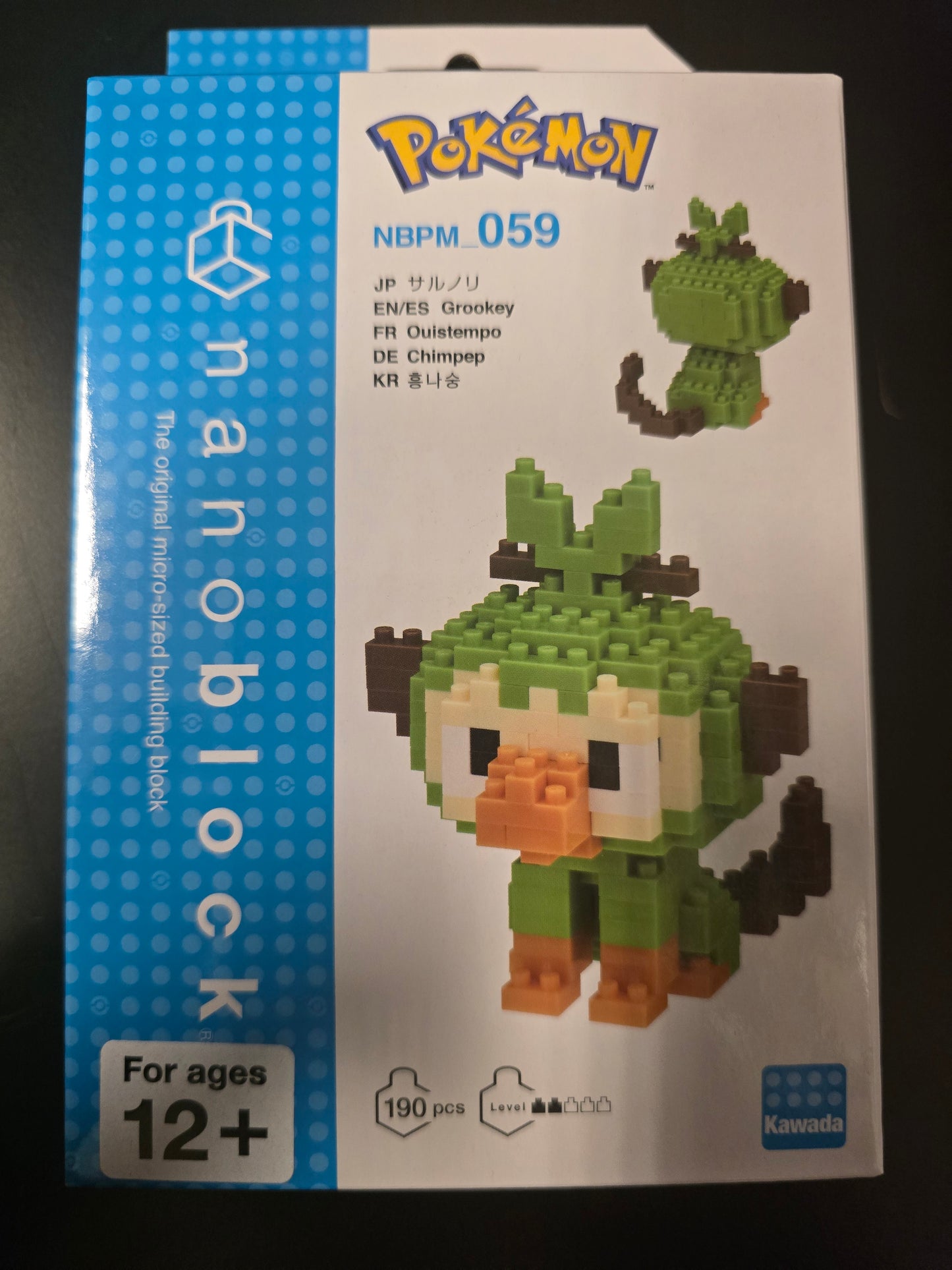 Nanoblock Pokemon Grookey 190pcs