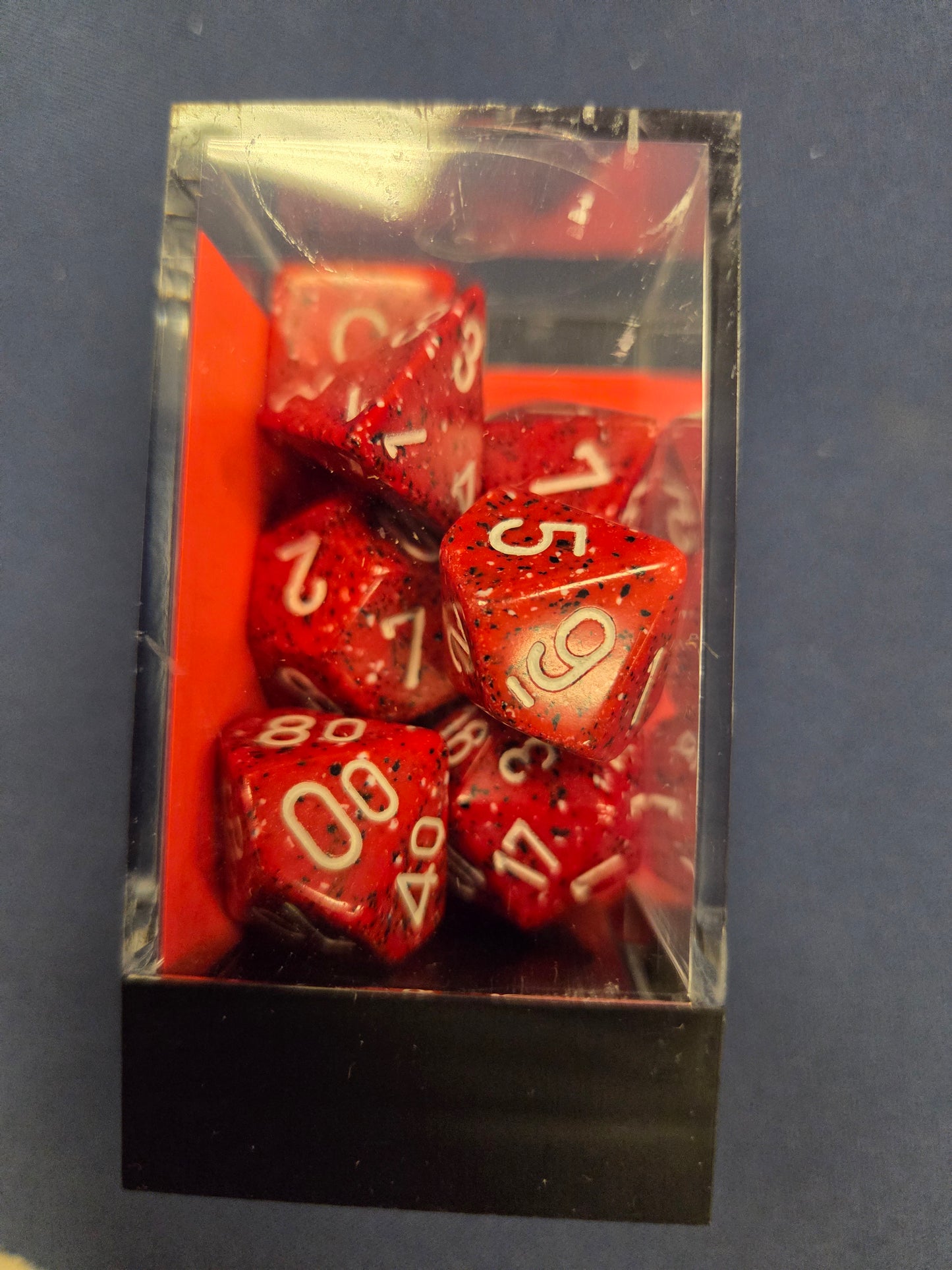 Chessex Speckled Lava Stone Polyhedral 7-die Set