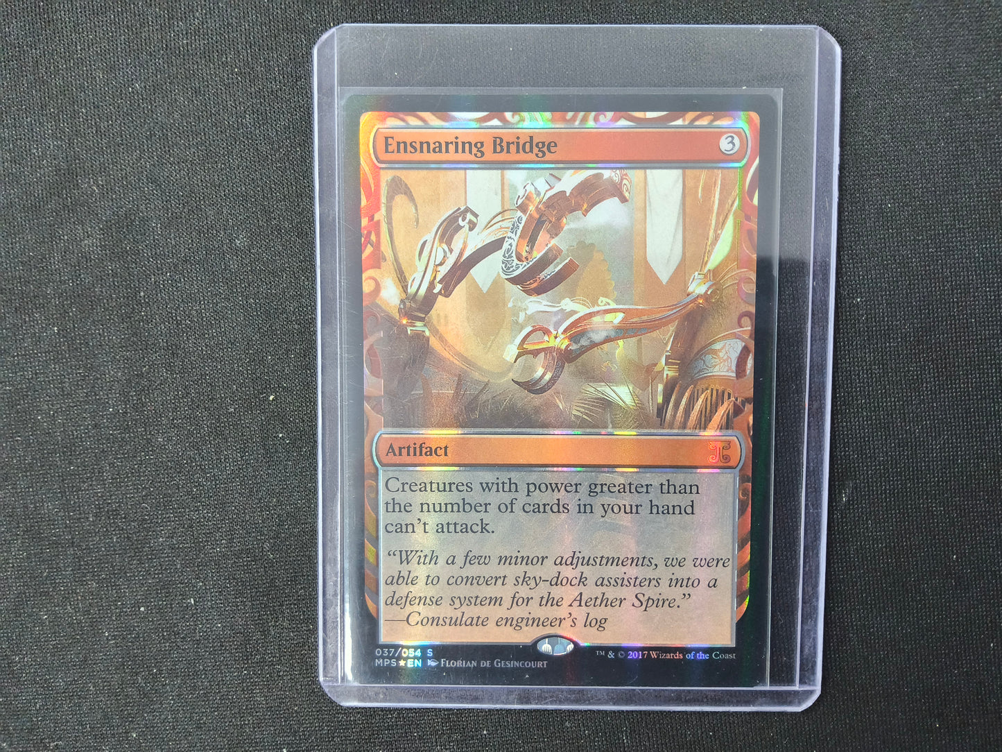 Ensnaring Bridge 037/084 Masterpiece Series Kaladesh Inventions Foil NM