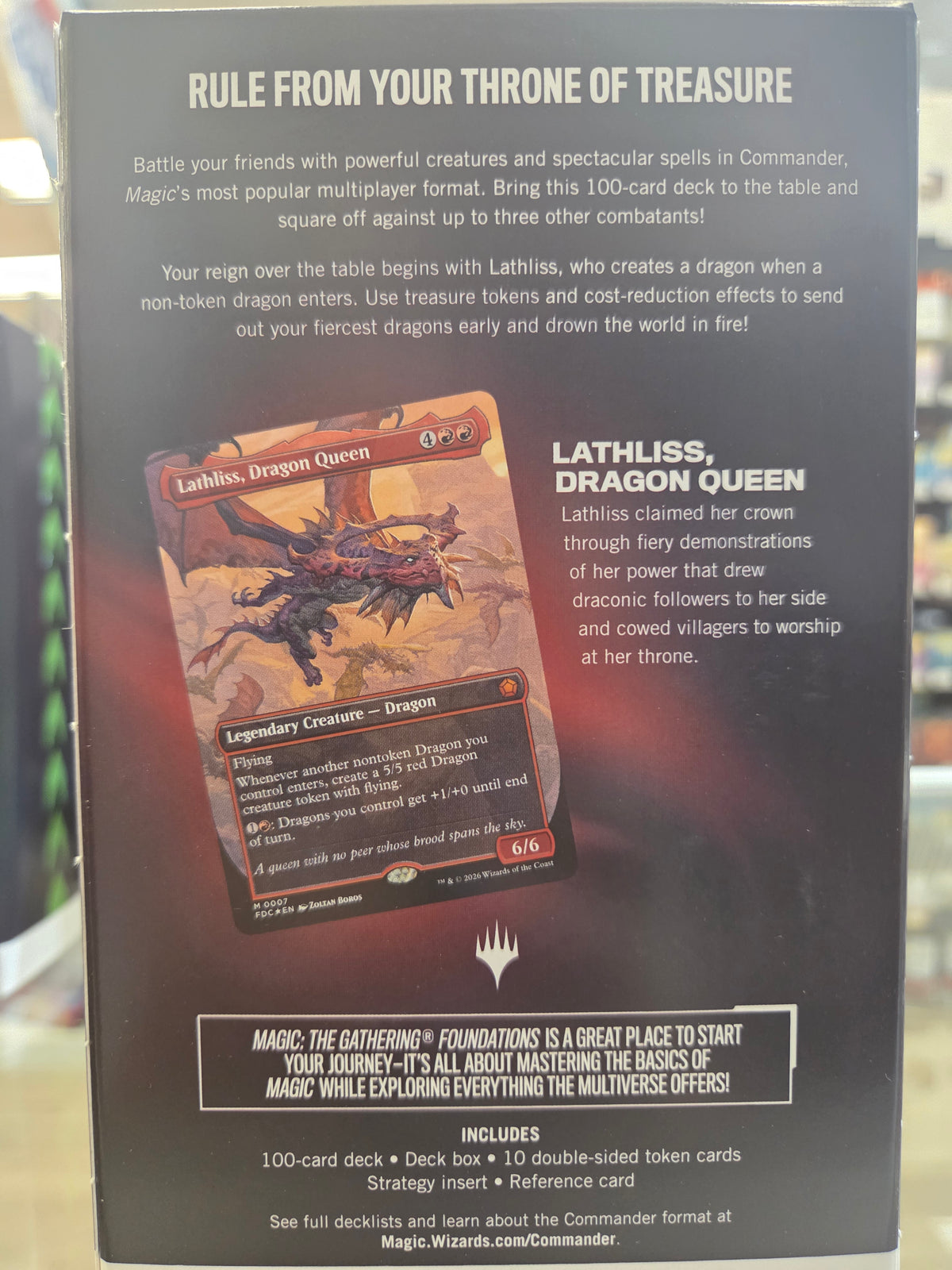 Magic the Gathering Foundations Commander Deck: Reign of Dragons