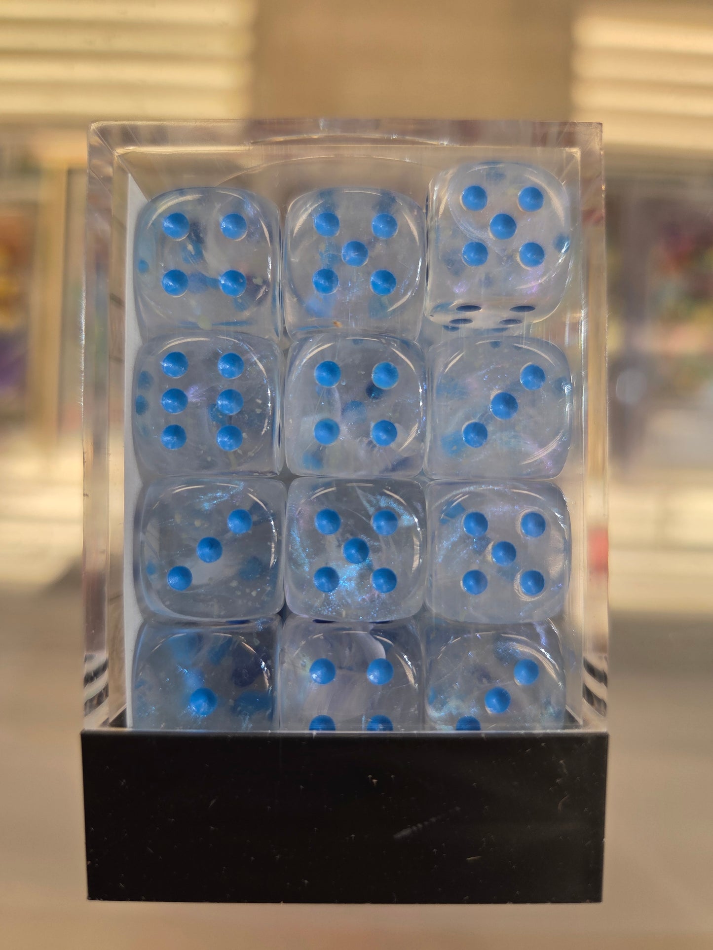Chessex mini Dice Icicle/Lightblue set of 36 12mm D6