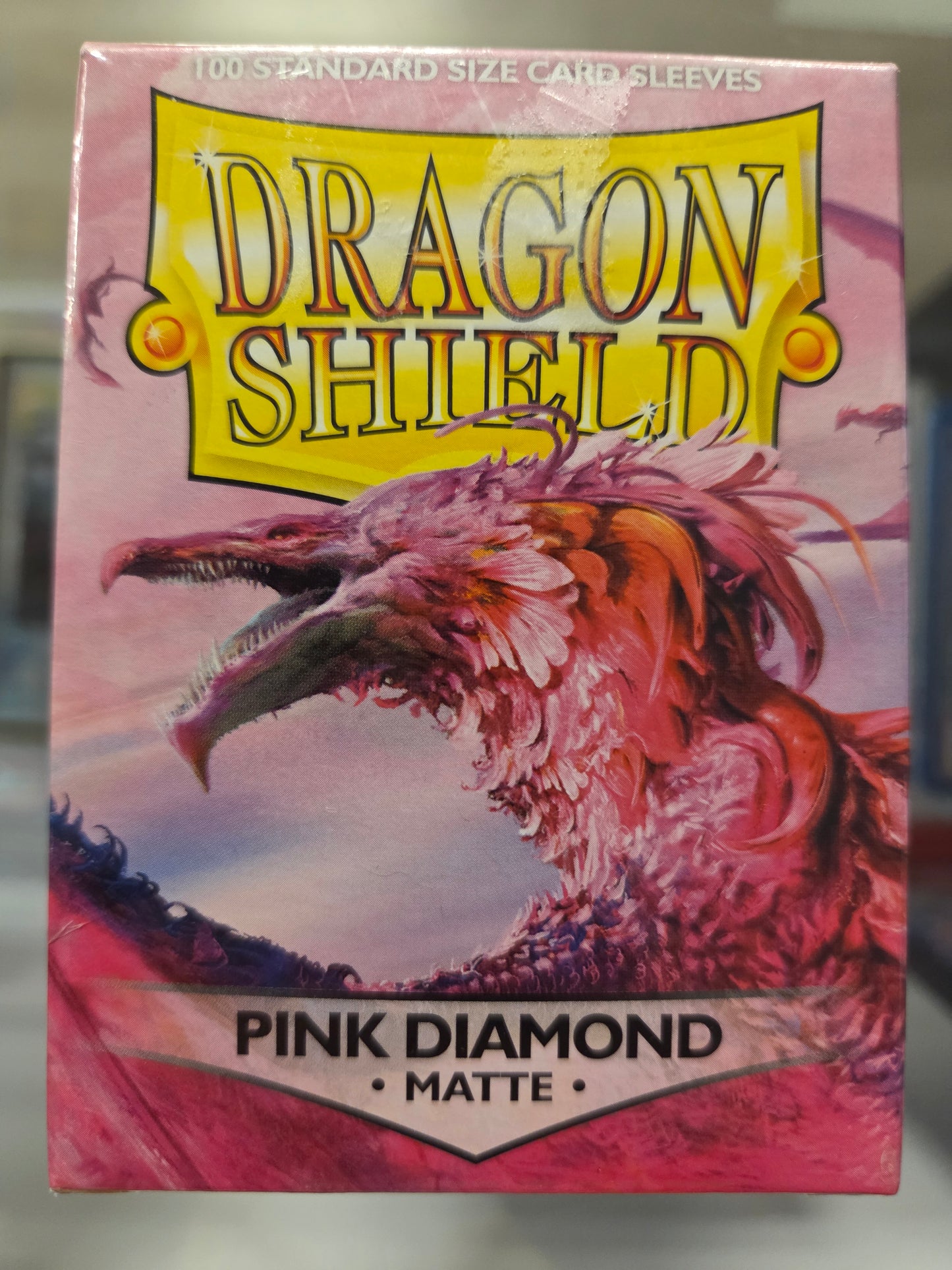 Dragon Shield 100 Card Sleeves. Color Pink Diamond