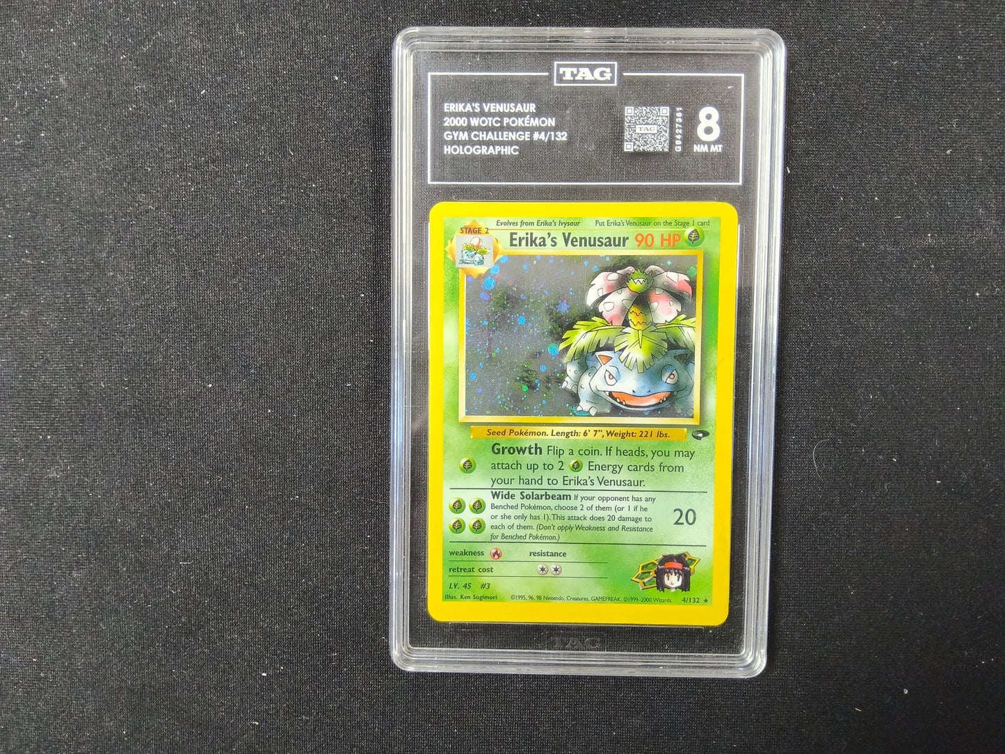 TAG NM MT 8 Erika's Venusaur #4/132 Holo
