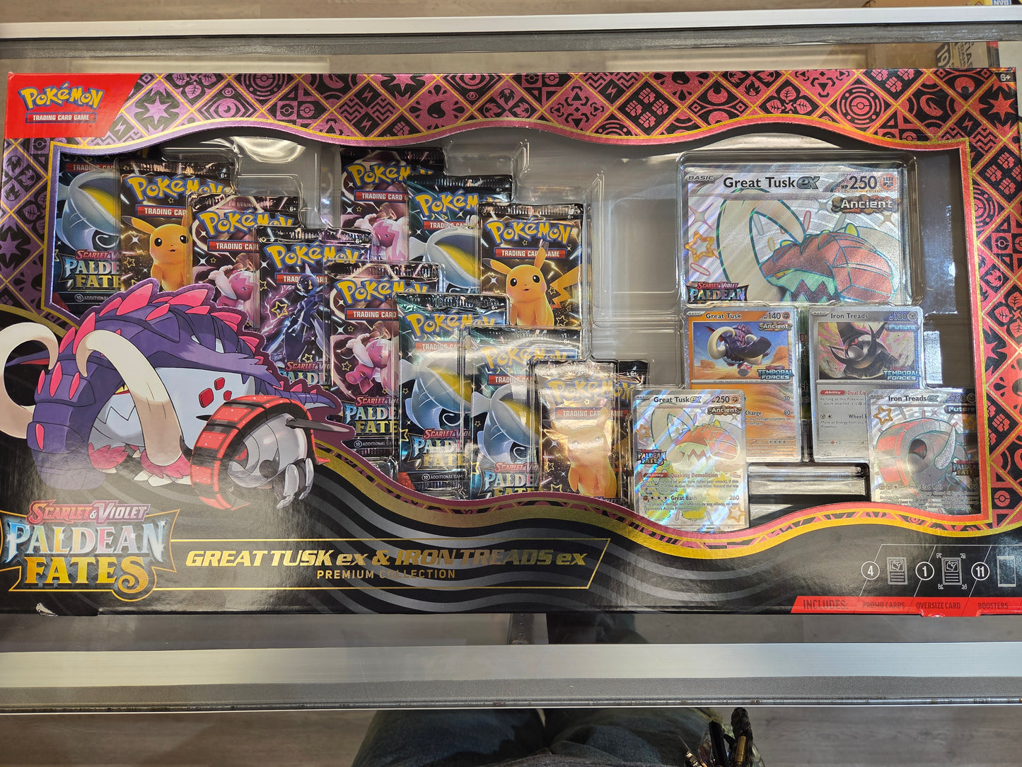 Pokemon Paldean Fates Great Tust EX & Iron Threads EX Premium collection