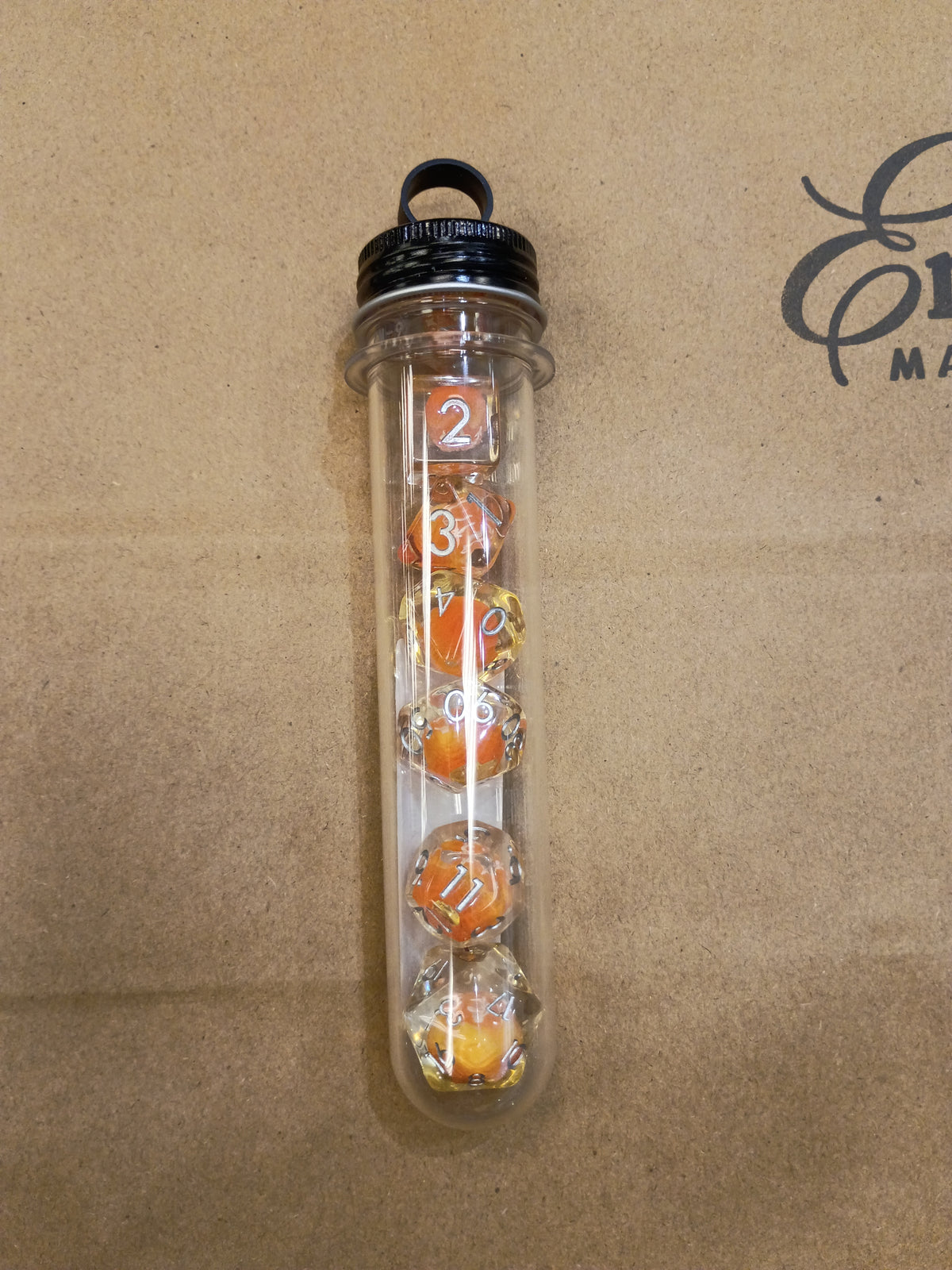 Infused - Orange Yum! Tubed Dice set