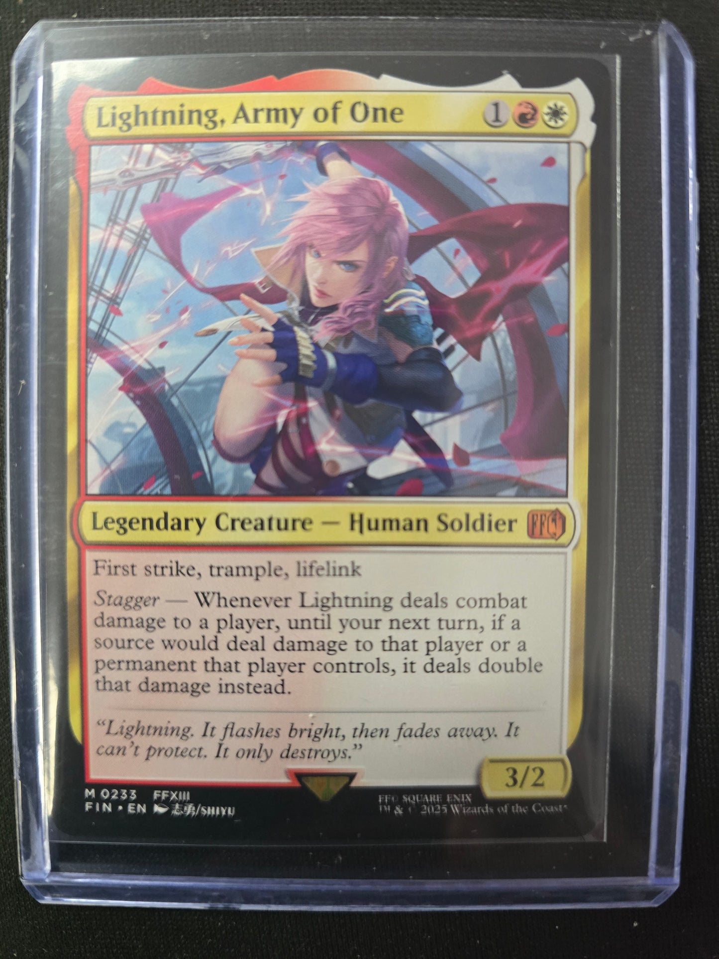 Lightning, Army Of One M 0233 Final Fantasy Normal NM