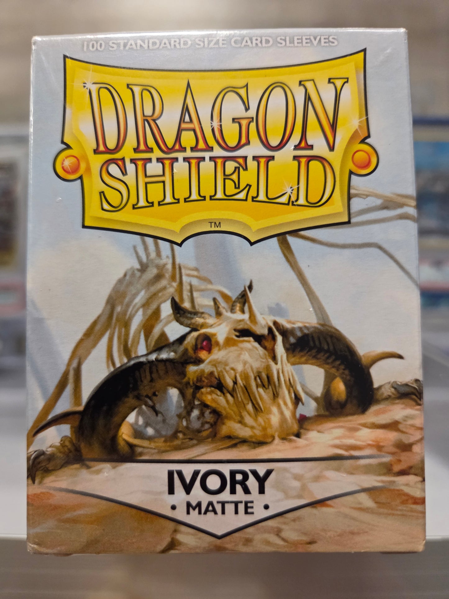 Dragon Shield 100 Card Sleeves. Color Ivory