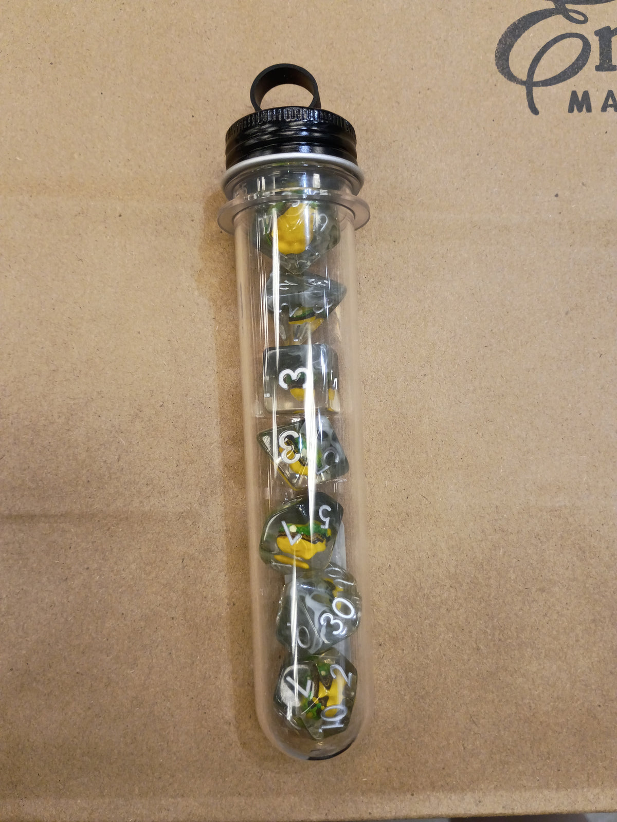Infused - Hamburger Time! Tubed Dice set