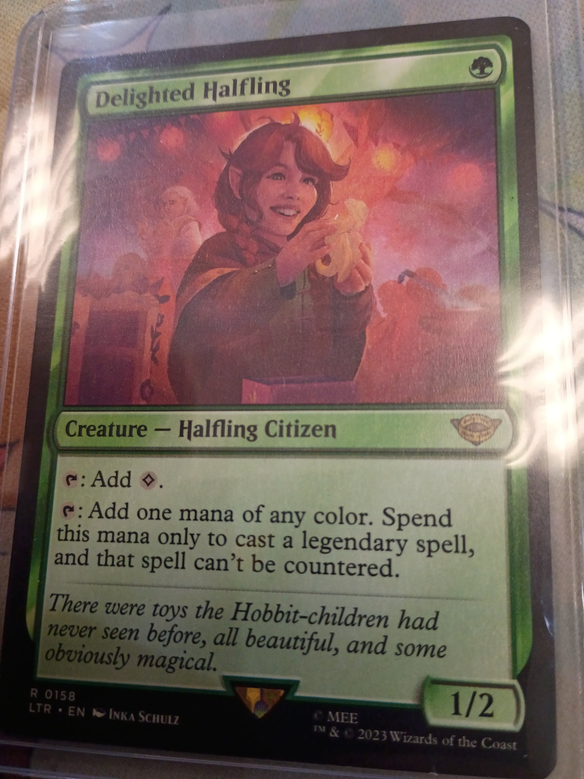 Delighted Halfling Lord of the Rings NM