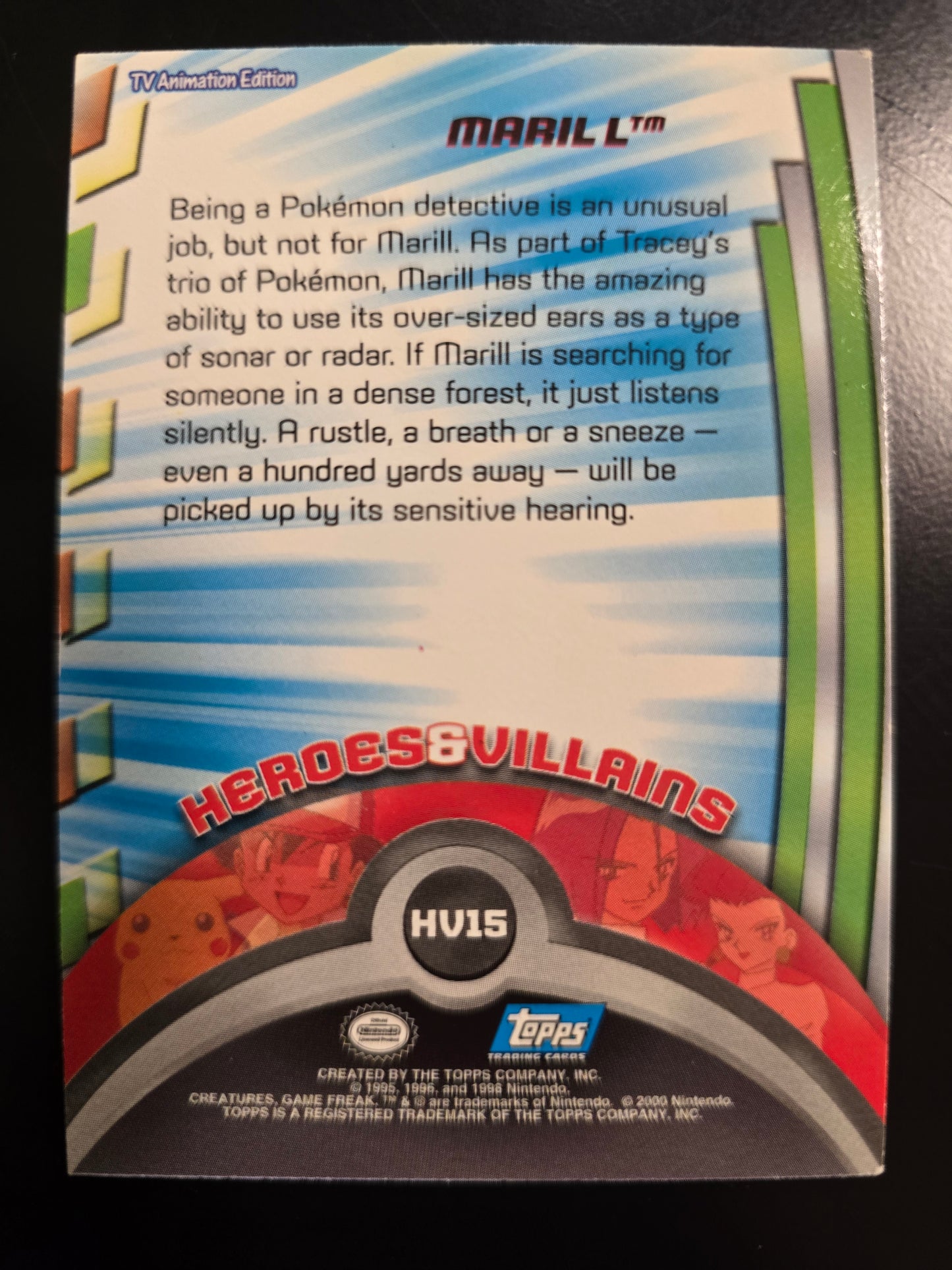 Marill Topps Trading Cards