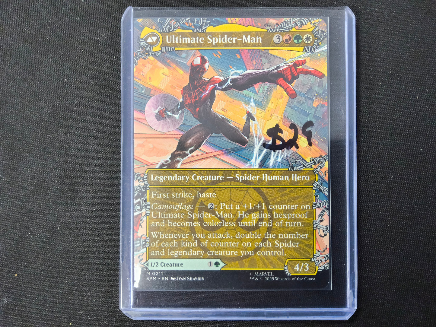 Miles Morales M 0211 Marvel's Spider-Man Borderless NM