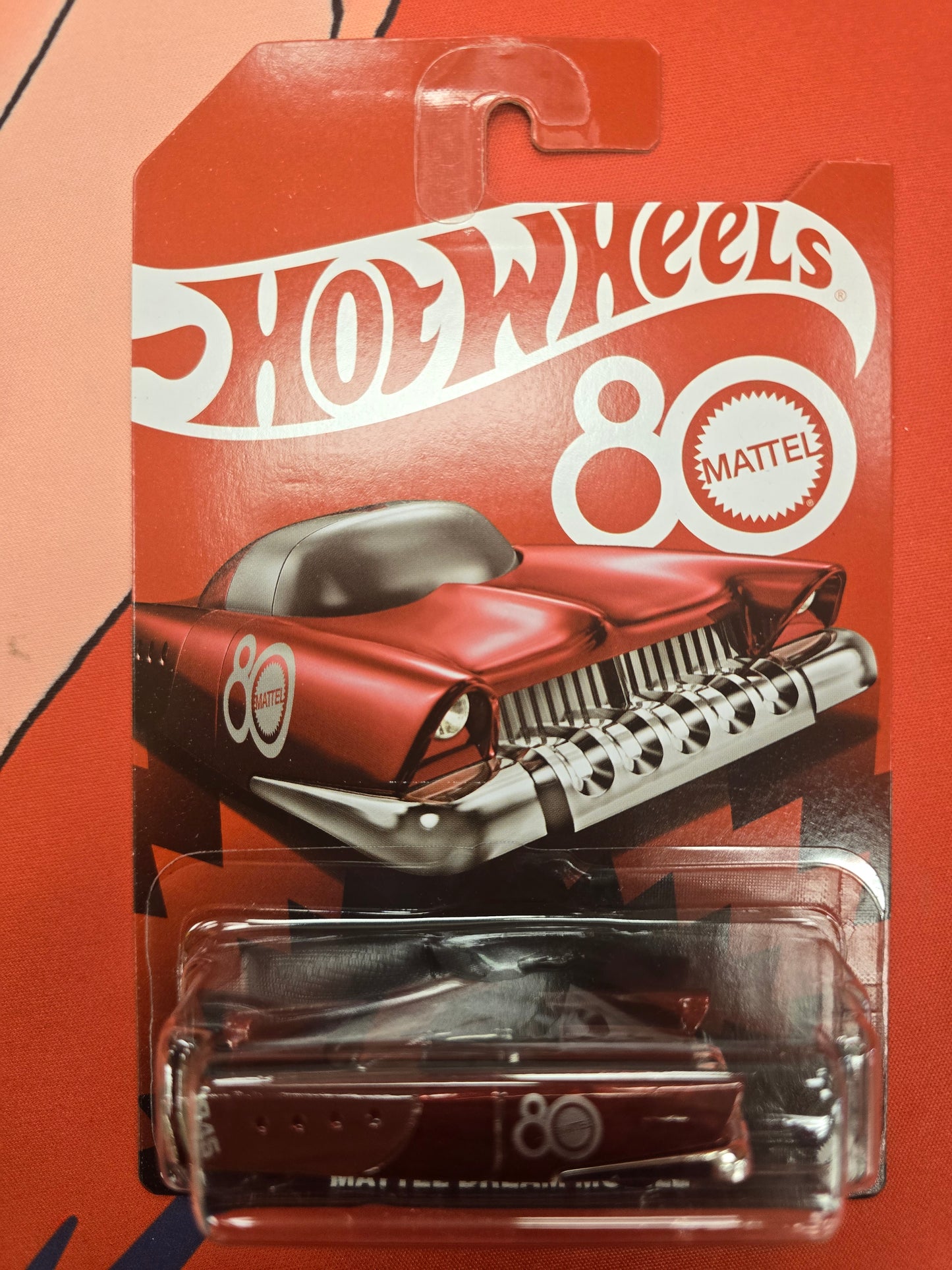 Hotwheels Mattel 80th Ruby Red