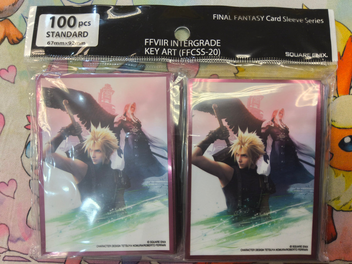 Final Fantasy FFVIIR INTERGRADE KEY ART (FFCSS-20) Card Sleeves. 100 pcs Standard TCG Size.