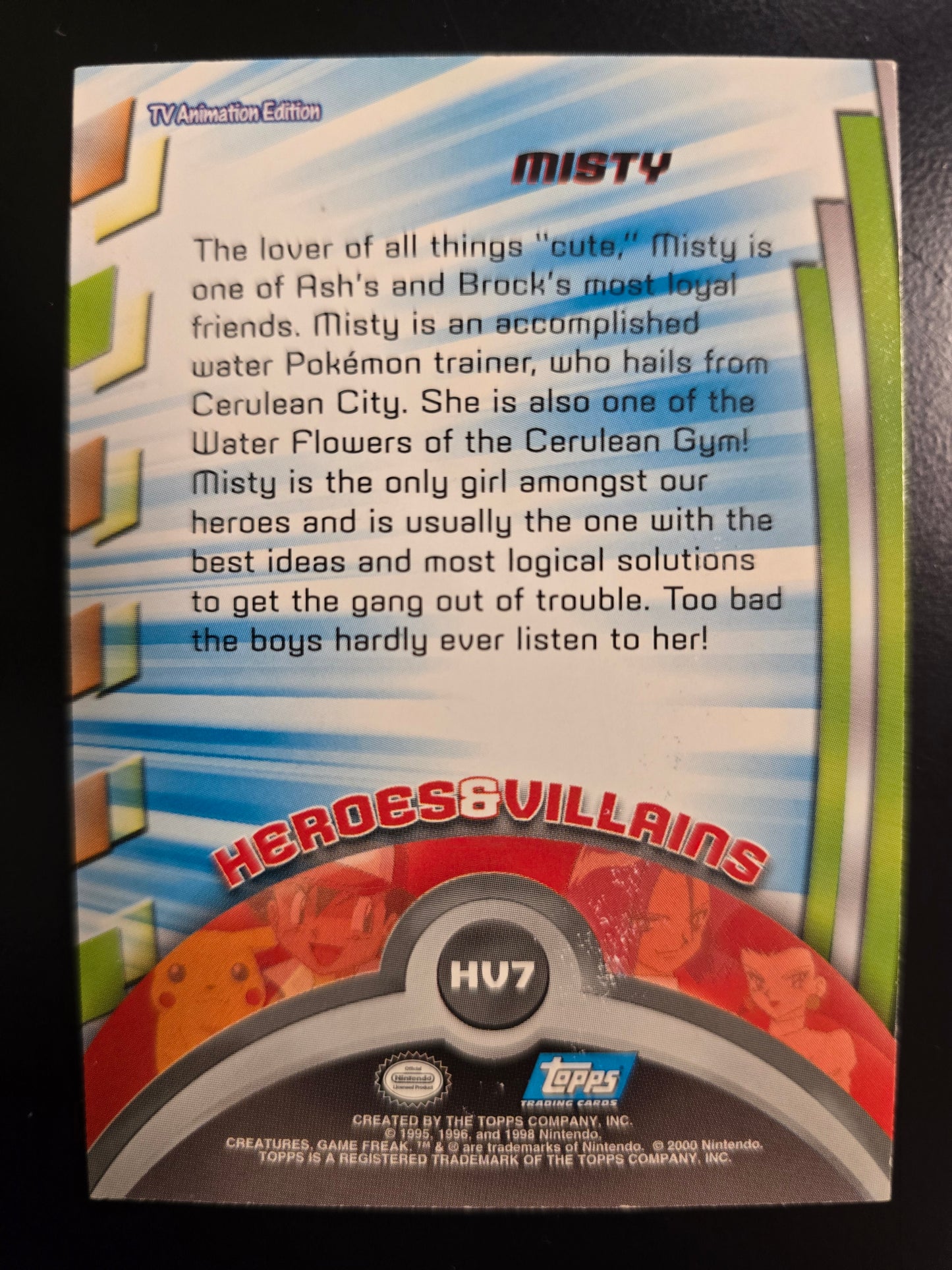 Misty Topps Trading Cards