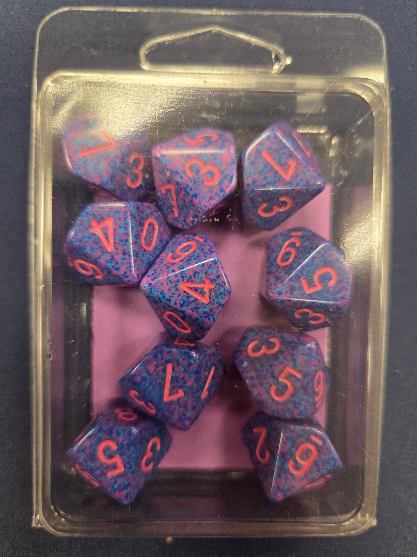 Chessex Speckled Purple Passion Set of 10 d10 Dice