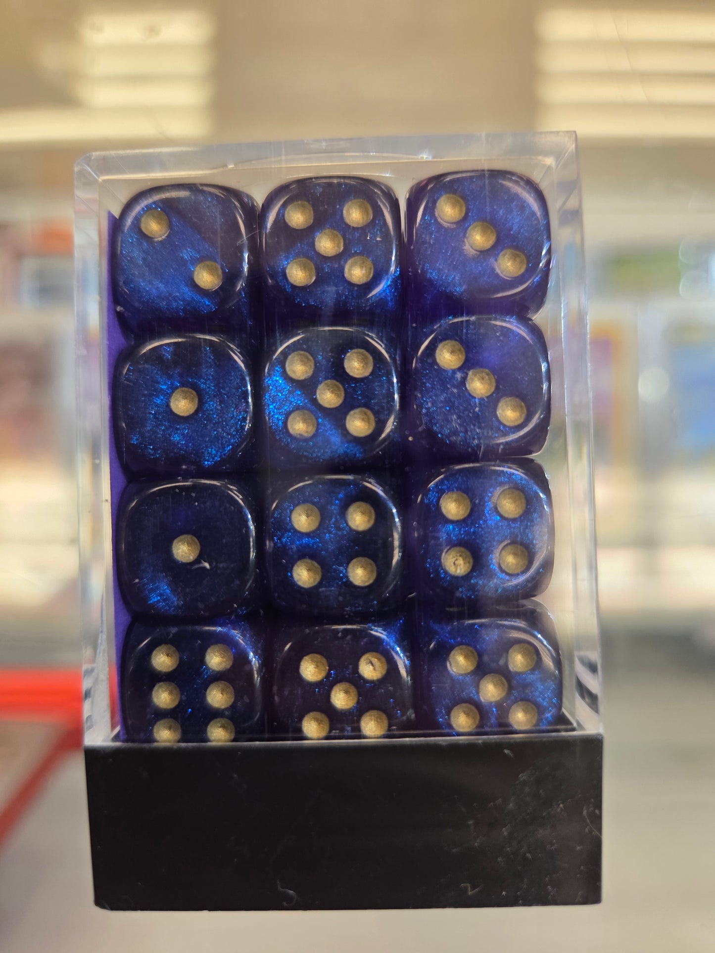 Chessex mini Dice RoyalPurple/Gold set of 36 12mm D6