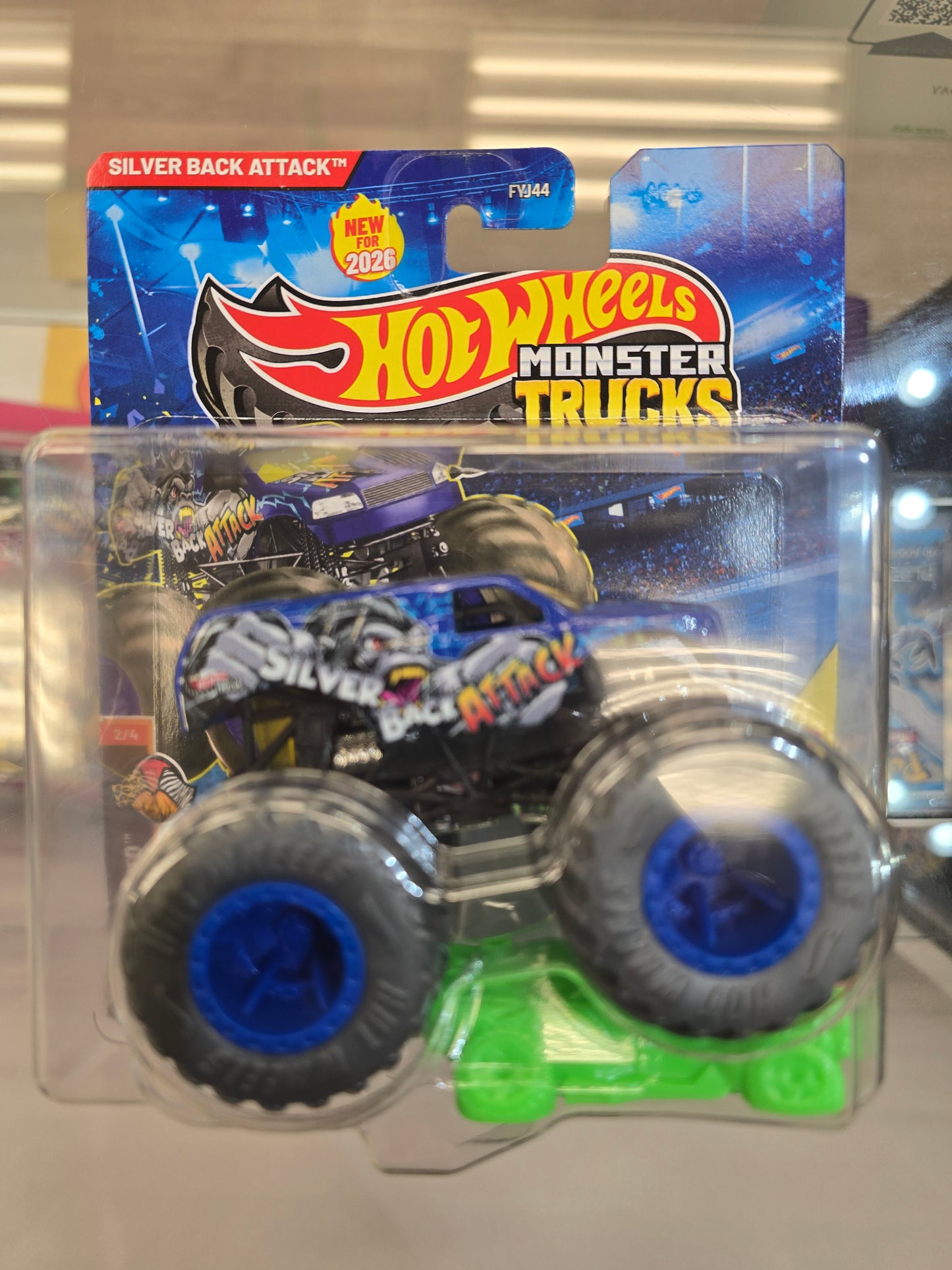 Hotwheels Monster Trucks Silver Back Attack