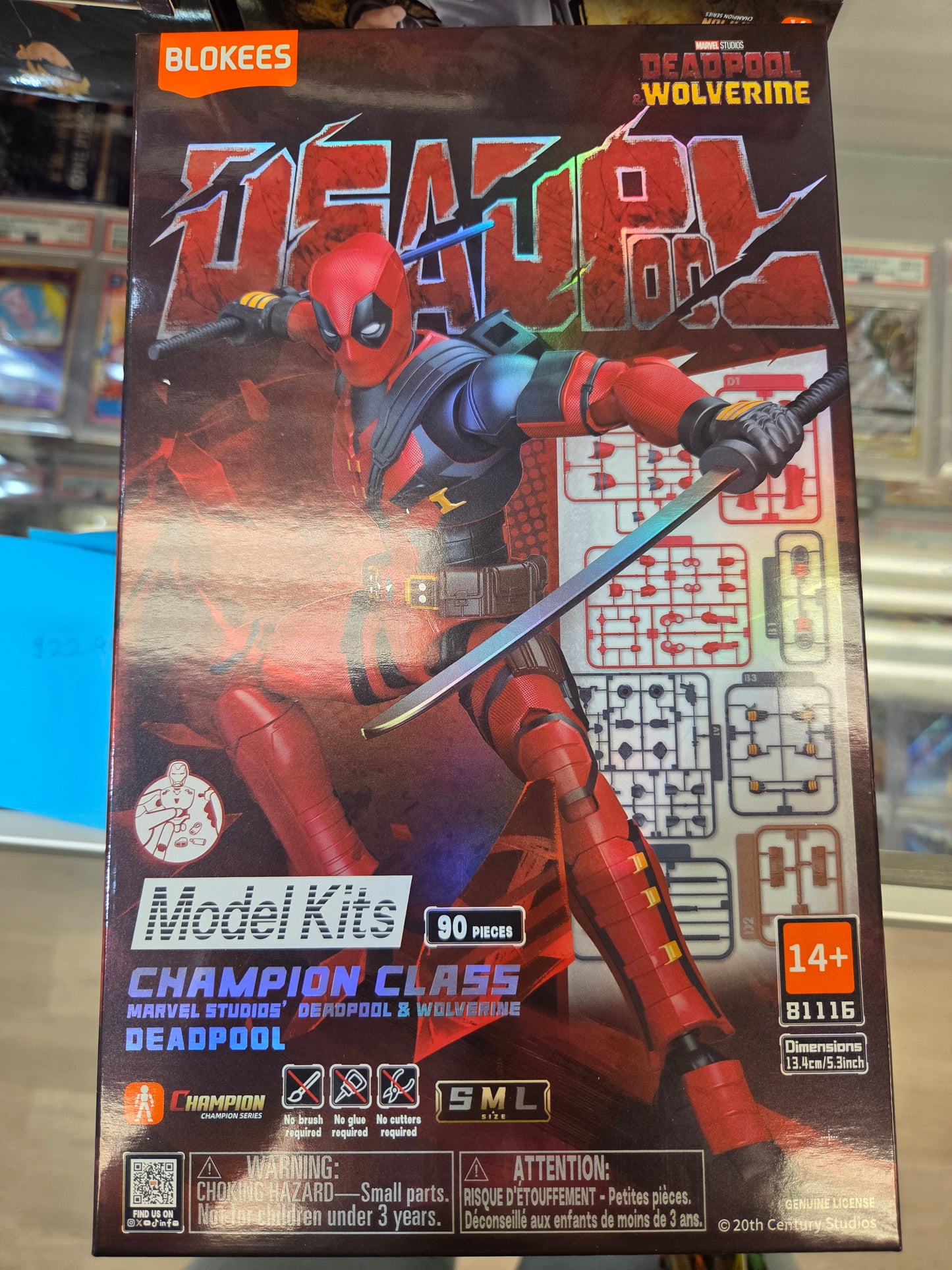 Blokees Champion Class Deadpool Model Kit 90pc