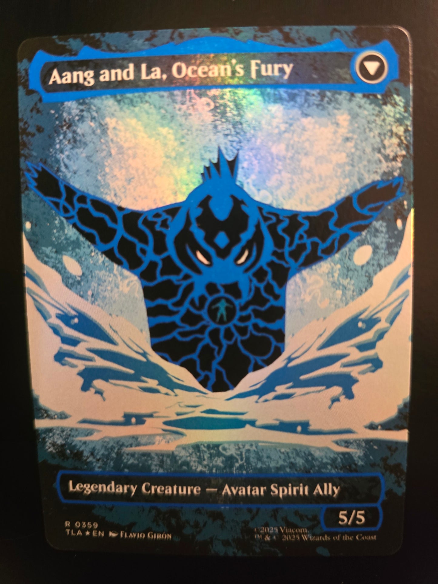 Aang, Swift Savior R 0359 Avatar: TLA Borderless Neon Ink Foil NM