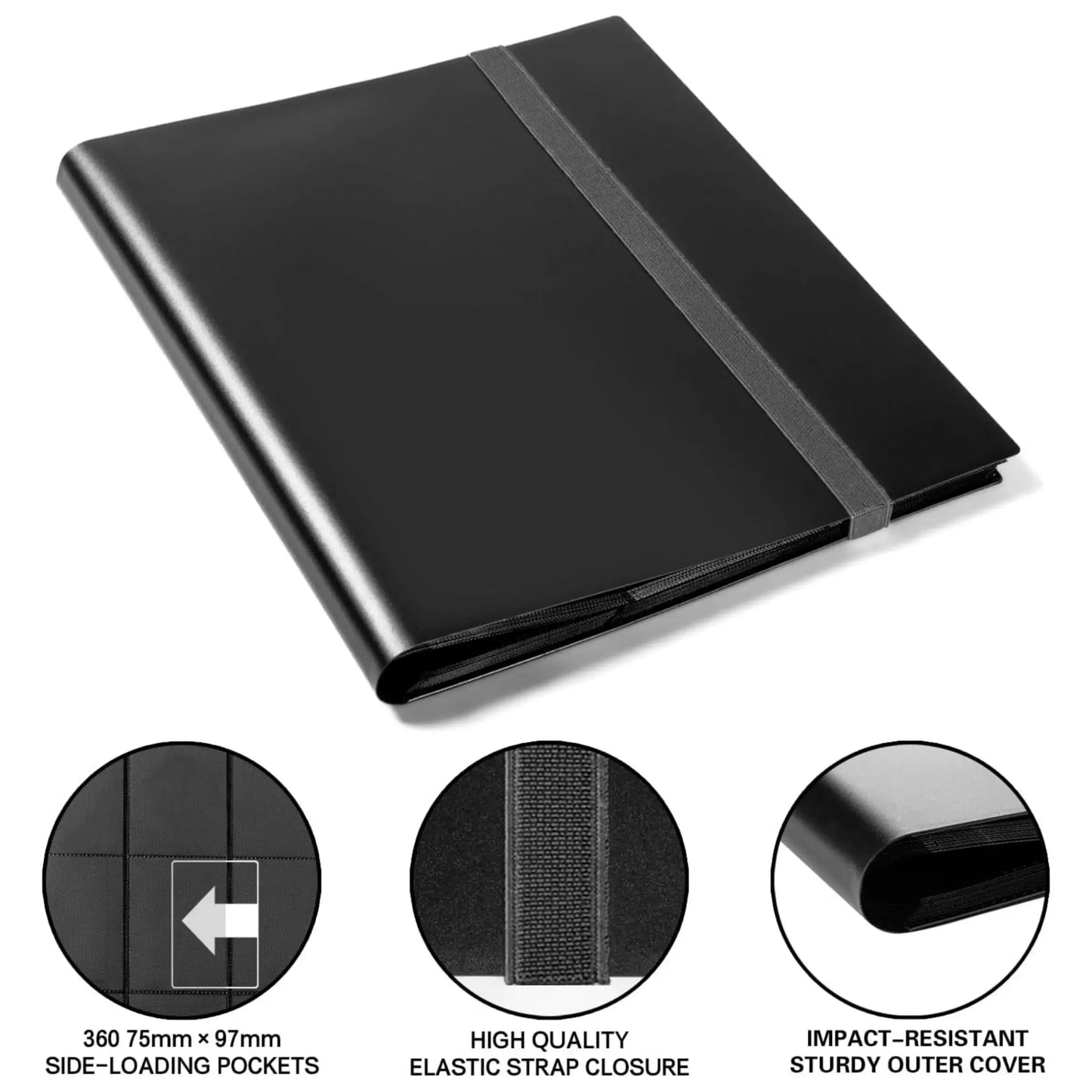 9-Pocket Large Capacity Trading Card Binder Collector Album | Stationery Protection Series - Multi-TCG & Sports Card Storage