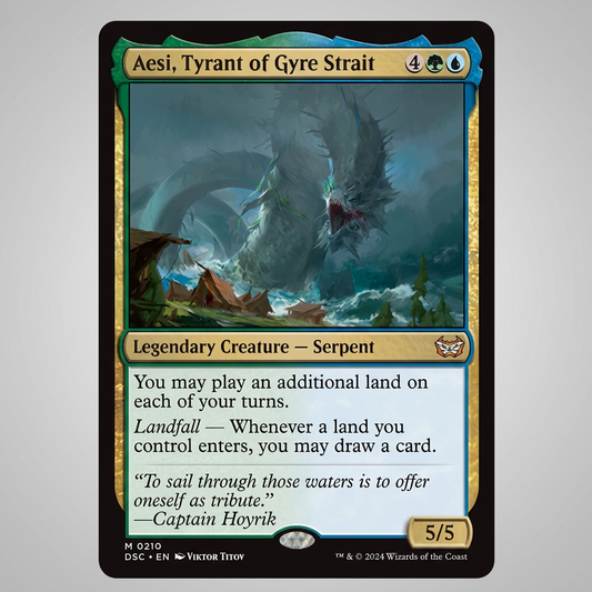 Aesi, Tyrant Of Gyre Strait M 0210 Commander: Duskmourn: House Of Horror Normal NM