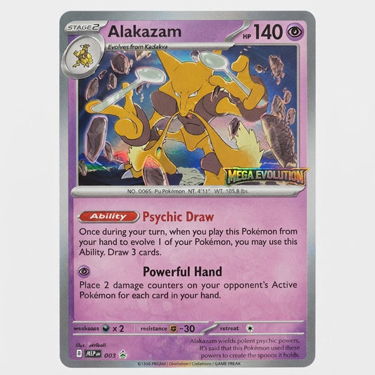 Alakazam 003 Promo Holofoil NM