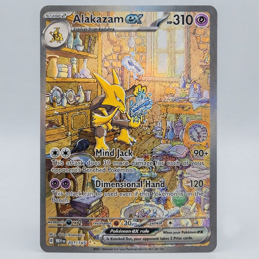 Alakazam Ex 201/165 Holofoil NM