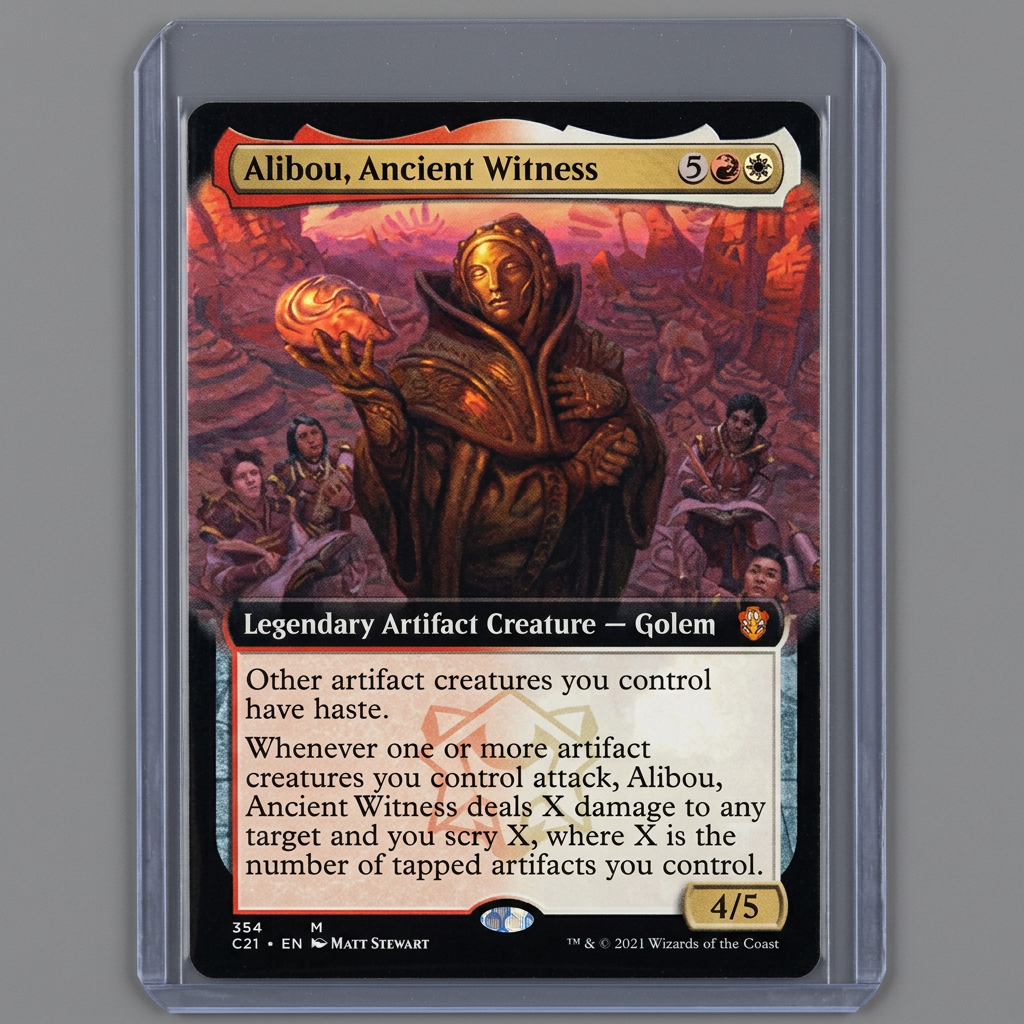 Alibou, Ancient Witness 334 M Commander 2021 Extended Art NM