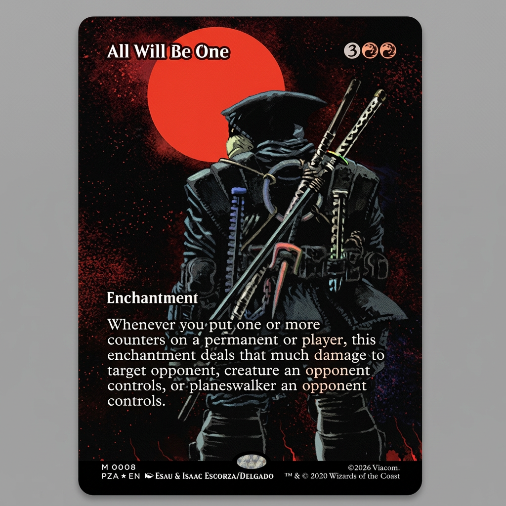 All Will Be One M 0008 TMNT Borderless Foil NM