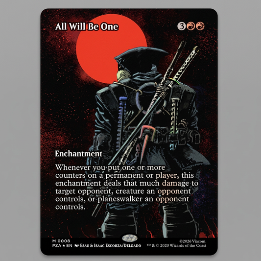 All Will Be One M 0008 TMNT Borderless Foil NM