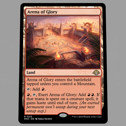 Magic: The Gathering Modern Horizons 3 Arena of Glory Rare Land Near Mint Condition Card at Emerald Market Alamogordo, New Mexico