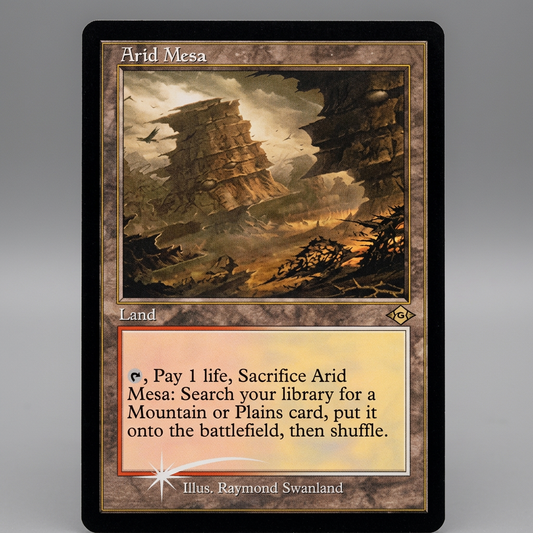 Magic: The Gathering Modern Horizons 2 Arid Mesa Rare Retro Frame Foil Near Mint Condition Card at Emerald Market Alamogordo, New Mexico