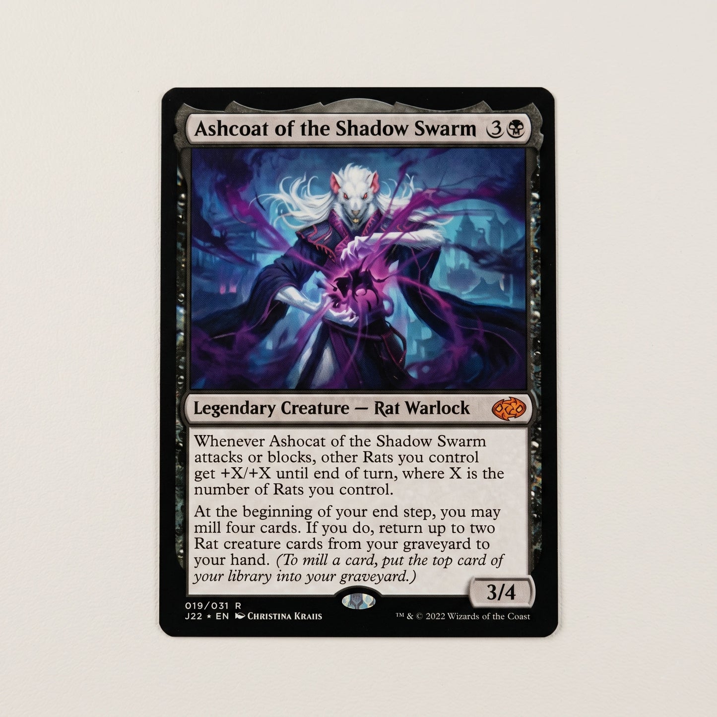 Ashcoat of the Shadow Swarm: Jumpstart 2022 #019/051 (Near Mint) at Emerald Market Alamogordo, New Mexico	
