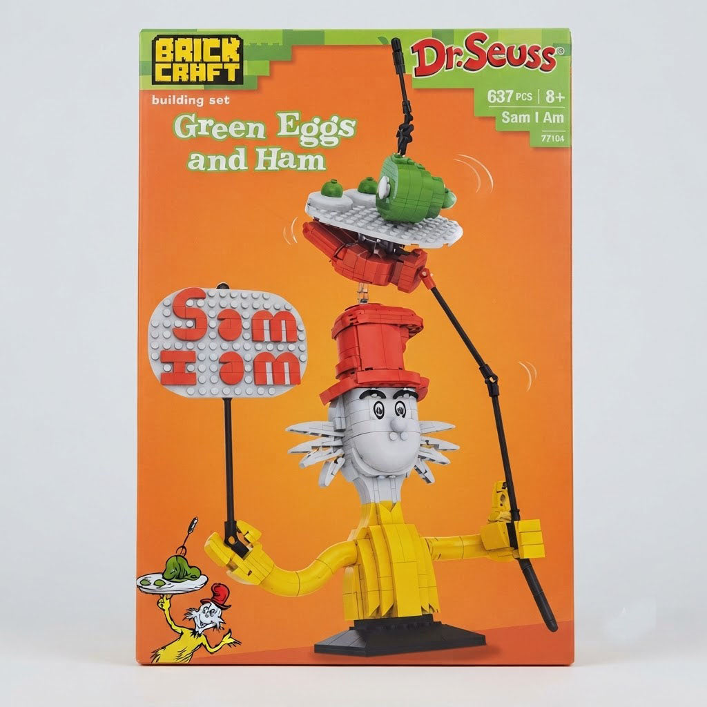 Brick Craft Dr. Seuss Green Eggs And Ham Building Set