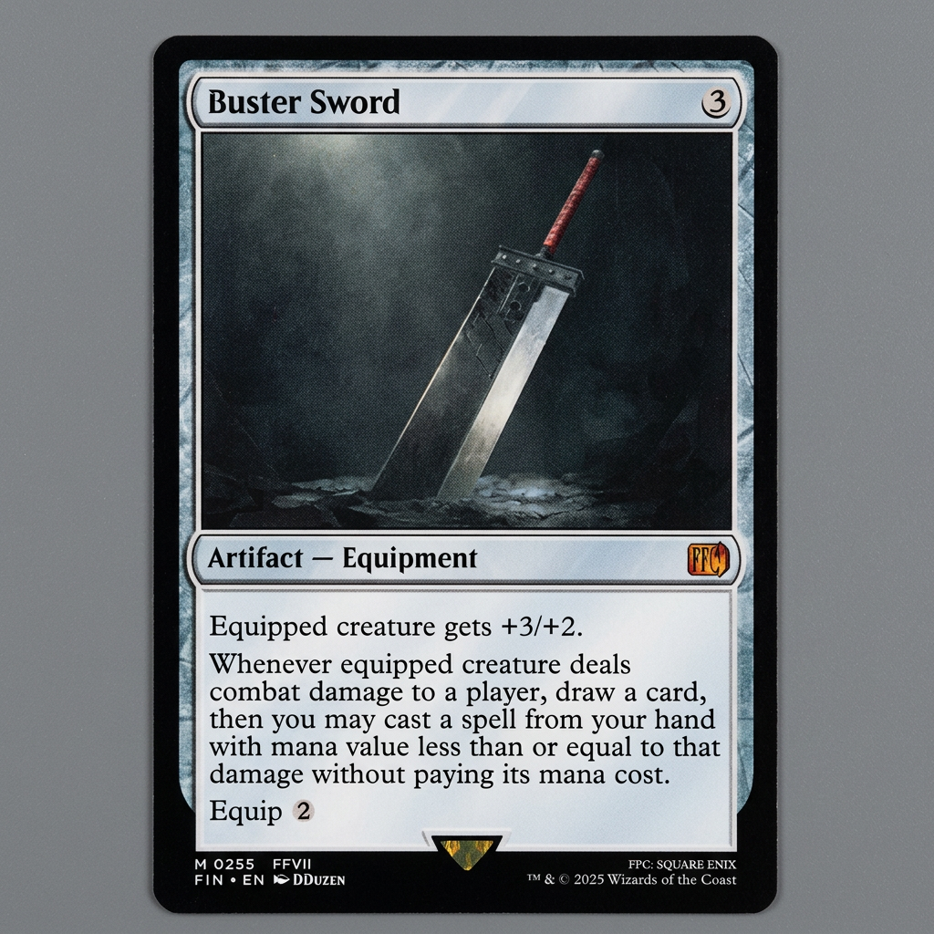 Buster Sword M 0255 Final Fantasy Normal NM