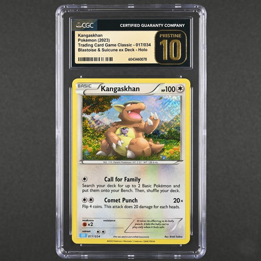 CGC Pristine 10 Kangaskhan #017/034 TGC Classic