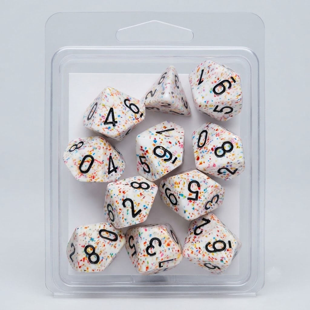 Chessex Speckled Birthday Set of Ten d10 Dice