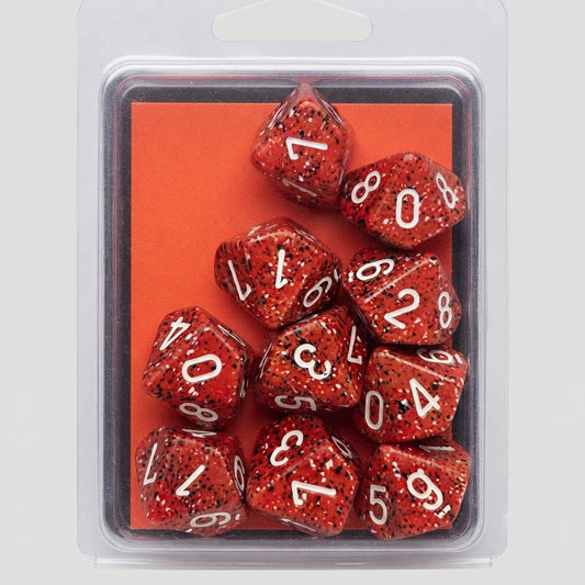 Chessex Speckled Lava Stone Set of 10 d10 Dice