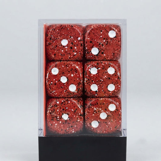 Chessex Speckled Lava Stone set of 12 16mm D6