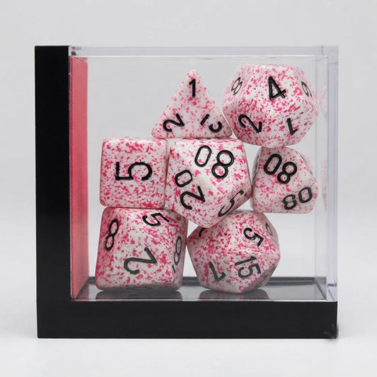 Chessex Speckled Pink Polyhedral 7-die Set