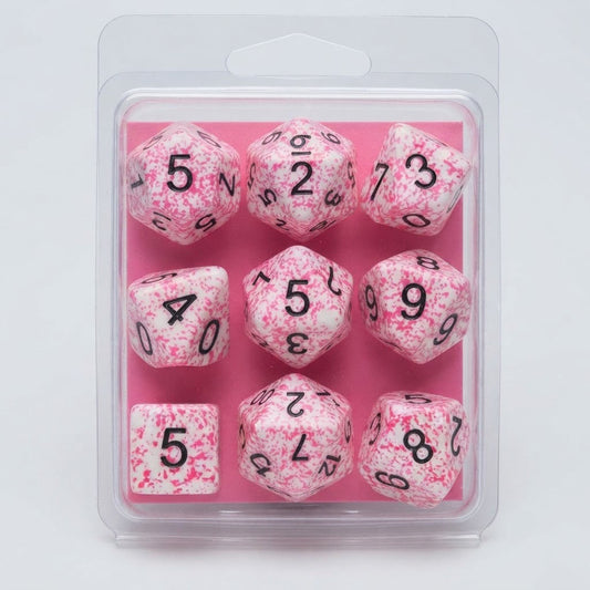 Chessex Speckled Pink Set of 10 d10 Dice