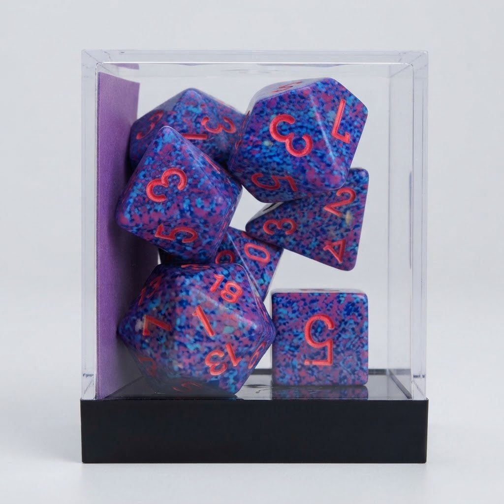 Chessex Speckled Purple Passion Polyhedral 7-die Set