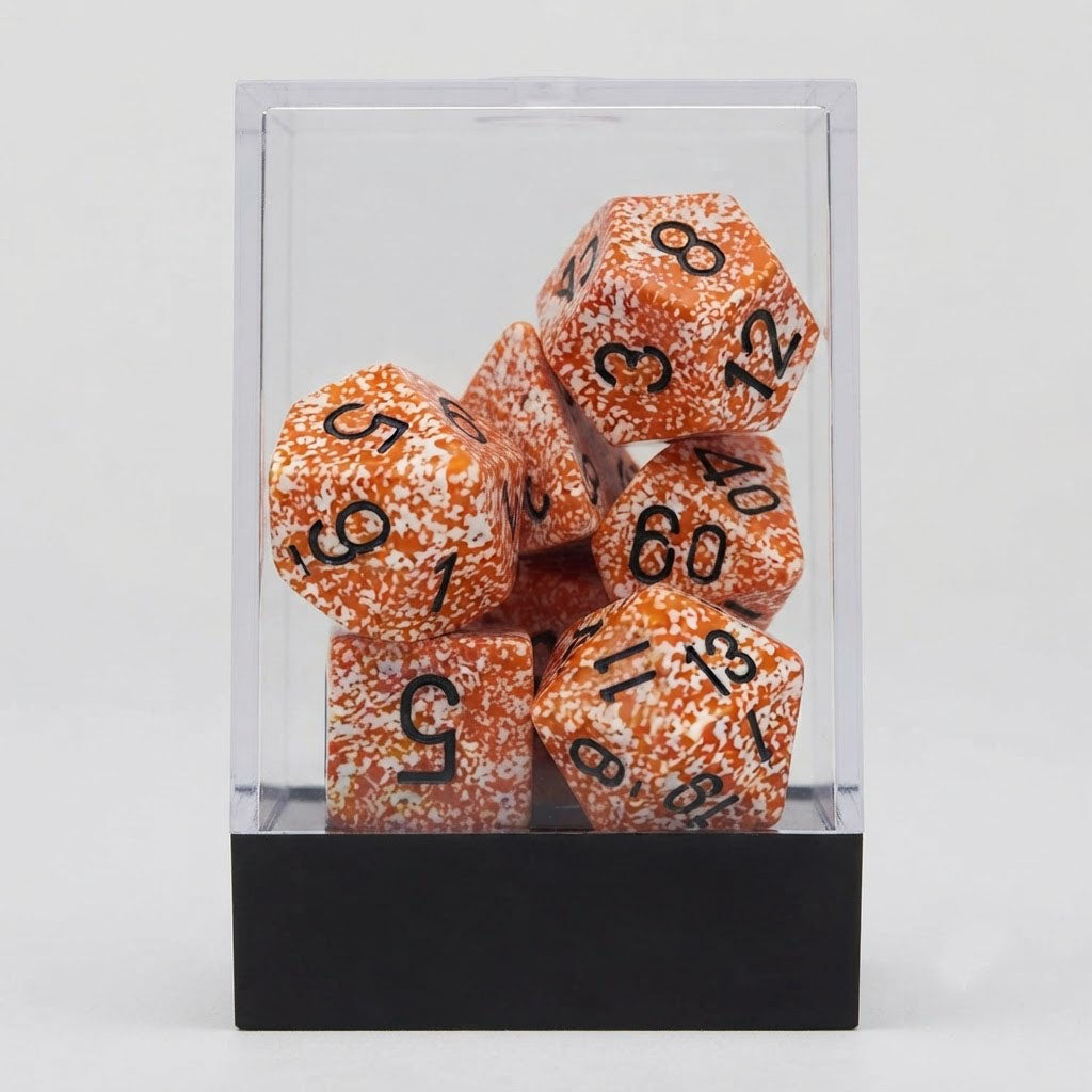 Chessex Speckled Rust Polyhedral 7-die Set