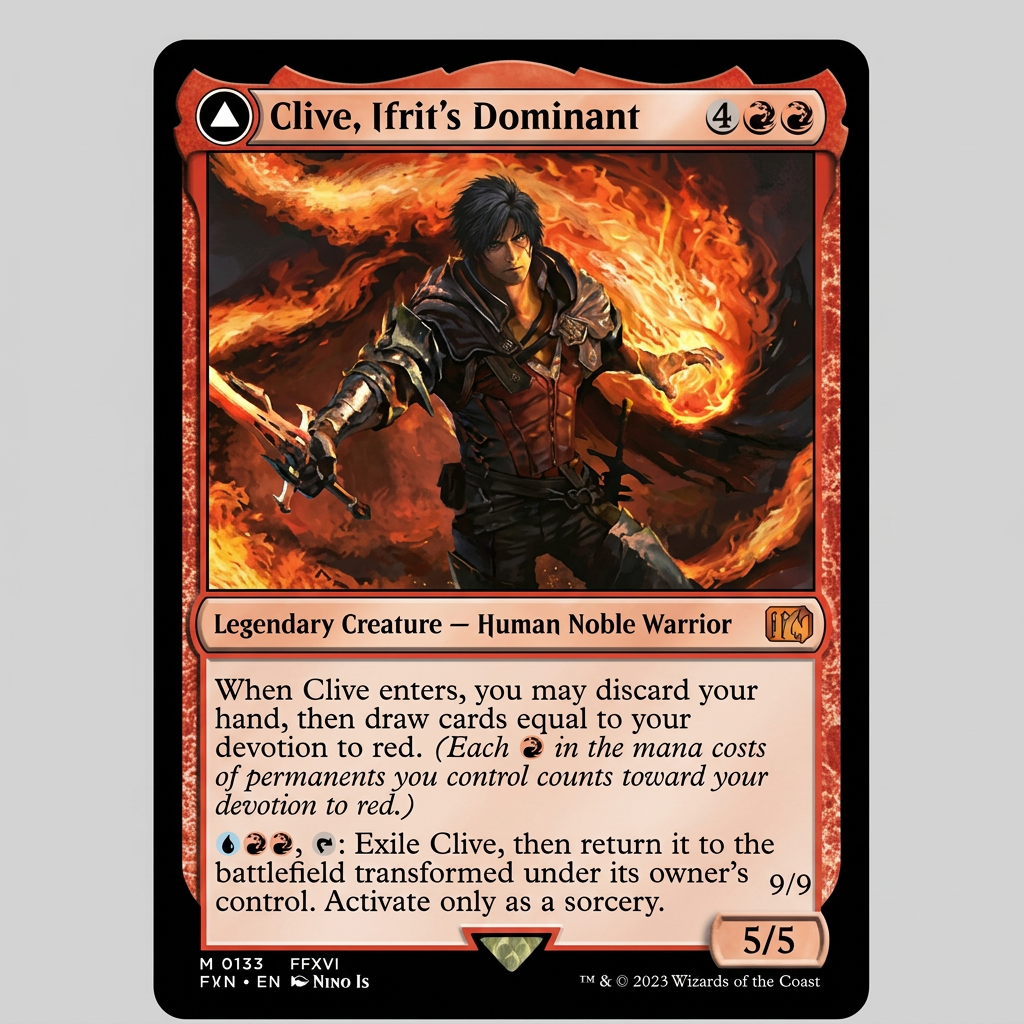 Clive, Ifrit's Dominant M 0133 Final Fantasy Normal NM