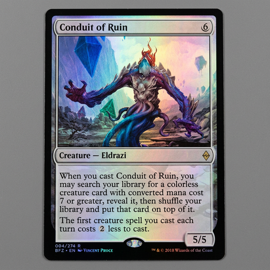 Conduit Of Ruin 004/274 R Battle For Zendikar Foil at Emerald Market Alamogordo, New Mexico