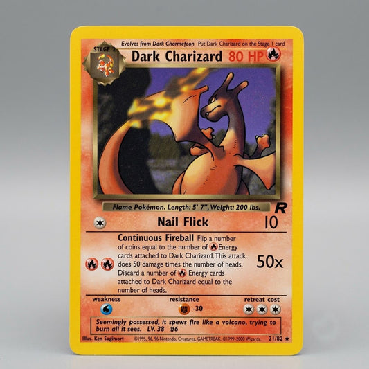 Dark Charizard 21/82 Team Rocket Unlimited Normal MP